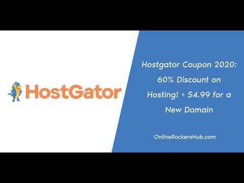 Hostgator coupon 2020: 60% discount on hosting! + $4. 99 for a new domain
