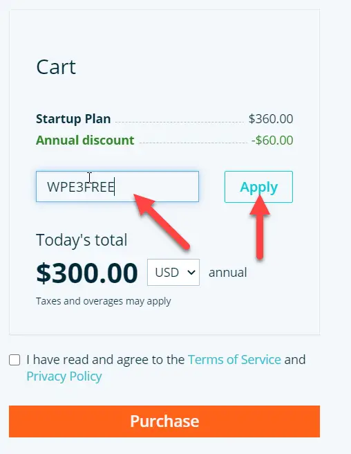 Apply wpengine coupon