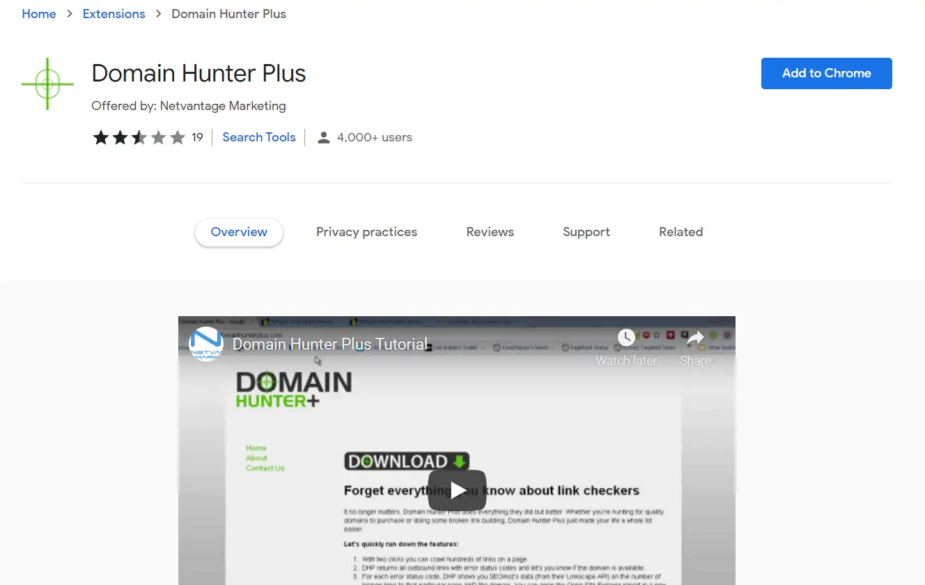 Domain hunter plus